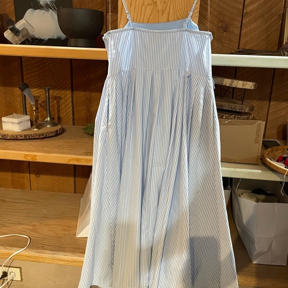 A New Day Blue Strapless Sundress Wedding Guest No belt - Picture 4 of 9